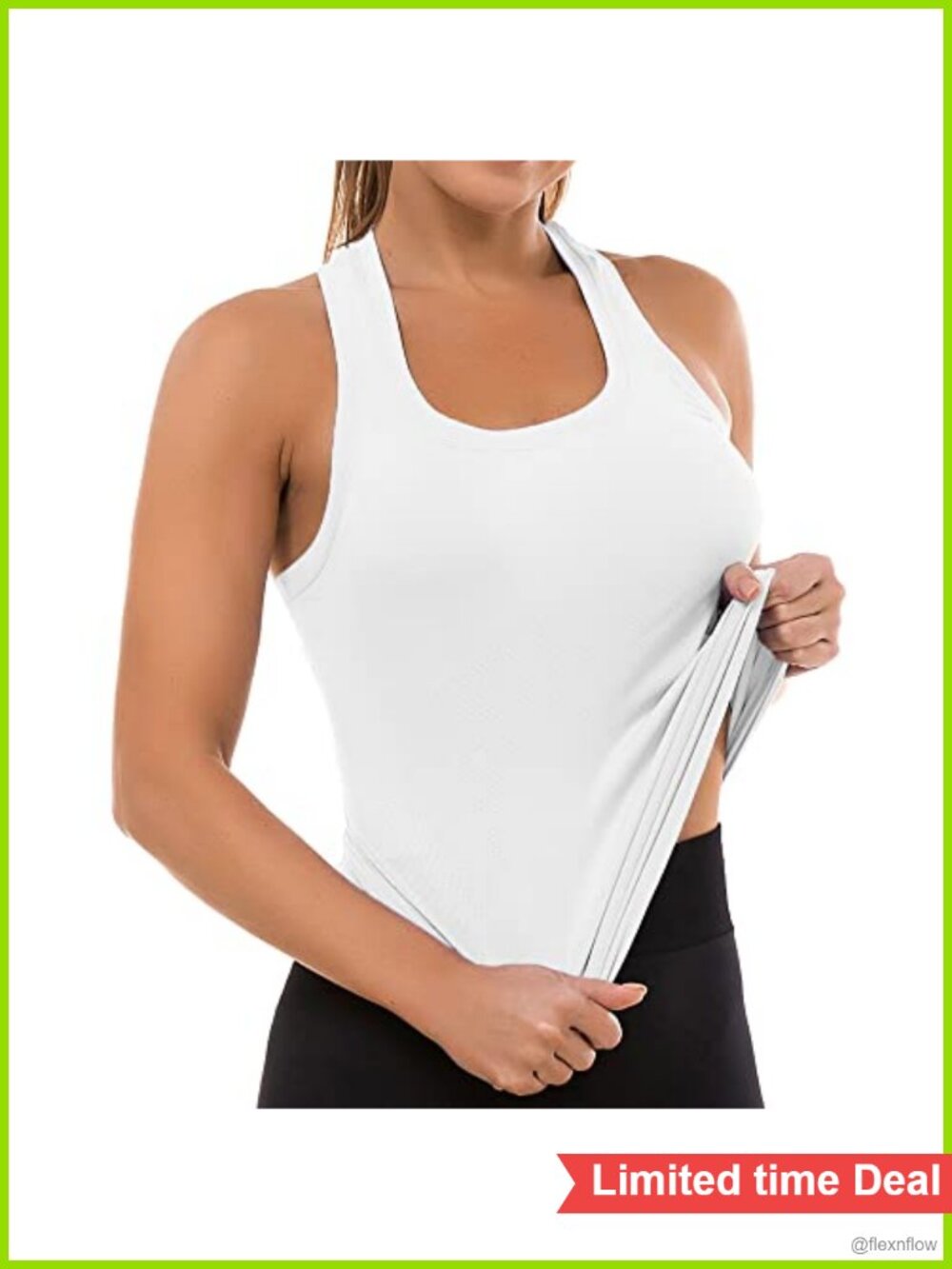 Seamless Racerback Workout Tank Top Women Slim Fit Athletic Yoga Gym